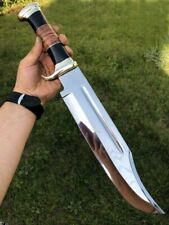 CROCODILE DUNDEE BOWIE, CUSTOM MADE FORGED 12C27 STEEL BLADE, TACTICAL, HUNTING picture