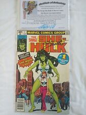 THE SAVAGE SHE-HULK #1 (FVF) Marvel Comics 1980 signed by Jim Shooter picture