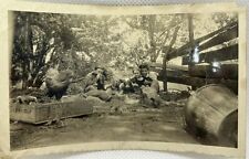Antique 1925 Photo Of Children On Farm Feeding Cows & Chickens -Names Identified picture