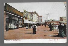 1908 Postcard, Scene on Boardwalk , Atlantic City NJ picture