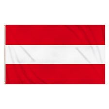 LARGE 5FT X 3FT AUSTRIA FLAG UK AUSTRIAN NATIONAL COLOURS WITH BRASS EYELETS picture