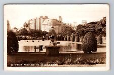 Rio De Janeiro Brazil RPPC, Praca Paris, Antique, Vintage Postcard picture