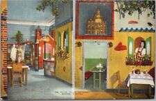 MADISON, Wisconsin Postcard ITALIAN VILLAGE RESTAURANT Kropp Linen c1940s picture
