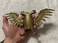 Vintage Solid Brass Russian Double Eagle Lamp Part. Rare Must See All Pics. picture