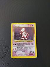 Pokémon Card TCG Mewtwo Base Set 10/102 Holo Rare Played Condition  picture