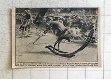 1923 New Game Of Polo On Rocking Horses Opener School Regents Park picture