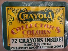 Rare Vintage Collectors Edition Colors 1991 Limited Edition Tin 72  Crayons  New picture