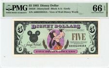 1993 $5 Disney Dollar Goofy PMG 66 EPQ (DIS28) picture