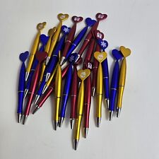 (24) Lot of Christmas Novelty Twist Retractable Gel Ballpoint Pens Party Favors picture