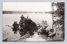 Postcard RPPC Big Rock Highland Lake Bridgton Maine picture