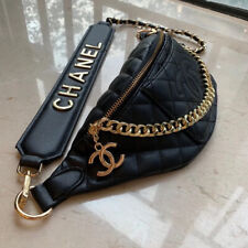 Brand New Chanel VIP Gift Bag Shoulder Bag Chest Bag Gold Strap clutch Makeup picture