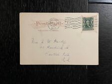 Antique Postcard Providence,RI. A 1906 View of the Hope Club, stamp and cancel picture