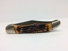 Camillus USA Model 26 Two Bladed Stagalon Handle Folding Pocket Knife picture