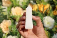 1pc Large Natural White Quartz Obelisk Crystal Healing Point Tower stone picture