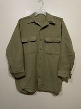 CCC WWI WWII US Army M1926 Interwar Transitional Wool Shirt Sz M 20’s 30’s 40’s picture