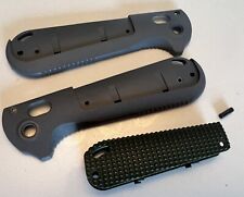 Benchmade Redoubt 430BK Original Grey/Green Grivory Scales - NEW. SCALES ONLY. picture