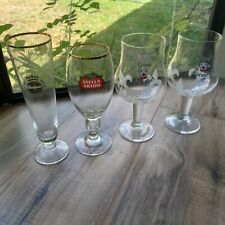 Assorted Beer Glass Lot Of 4 picture