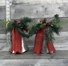 Galvanized Pair of Christmas Bells picture