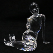 Elegant SWAROVSKI Crystal MERMAID with PEARL in Hand Art Glass Sculpture BOXED picture