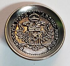 VTG 1780 TALER COIN SILVER METAL SHANK BUTTON DUTCHESS OF AUSTRIA BACKMARKED picture