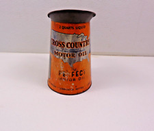 Vintage Rare Sears Cross Country Motor Oil Metal Can Pitcher Display picture