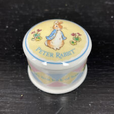 Wedgwood Beatrix Potter Peter Rabbit “My first lock of hair” Porcelain Box 1998 picture