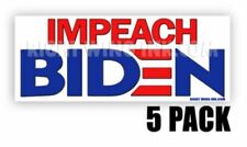 Impeach Biden Bumper Sticker No Joe Pro Trump Bumper Sticker 5 PACK  9