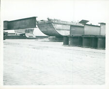1945 US 333rd Engineers rebuild bridges at Mainz Germany 4x5 Photo #15 pontoons picture