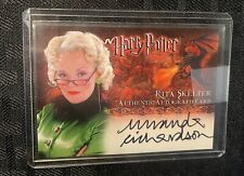 Signed Miranda Richardson - Rita Skeeter Harry Potter 2005 Goblet Of Fire Artbox picture