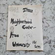 Ithaca Neighborhood Center FREE UNIVERSITY Fall 1969 Catalog picture