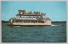 State View~SS Empress Ferry Lake Okoboji Iowa~PM 1967~Vintage Postcard picture