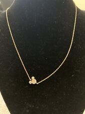 Baublebar x Disney Assymetric Mickey Necklace Pave CZ NEW picture