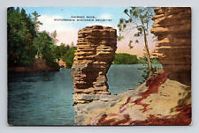 c1952 Postcard Wisconsin Dells WI Wisconsin Chimney Rock Scenic View picture
