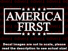 America First Car Van Truck Decal USA Made Patriotic  picture