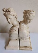 VTG Alexander Co. Sculpture Roman Greek God Apollo & Goddess Artemis Diana Bust picture