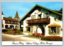 The Fussen Platz Alpine Village Helen Georgia Vintage Unposted Postcard picture