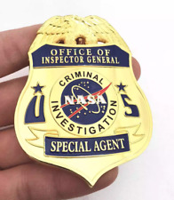 US NASA All-Metal Badge Special Agent Outer Space Badge Brooch Spaceflight Fan picture