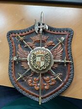 Vintage Medieval Coat of Arms Halberd Swords Shield Armor Wall Hanger Display picture