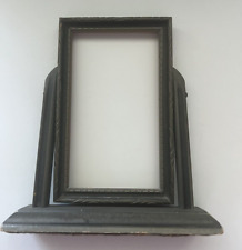 Vintage Wood Picture Frame Swivel Art Deco Swing Tilt Tabletop Silver Grey picture