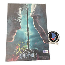 Daniel Radcliffe Signed Autograph Harry Potter 8x12 Wood Photo BAS Beckett picture