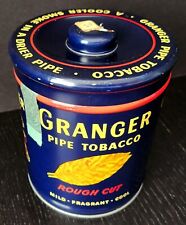 Vintage Metal Granger Rough Cut Pipe Tobacco Tin Can Liggett & Myers Co Pointer picture