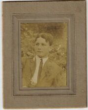 Antique Photograph late 19 century CDV mounted on heavy card stock young man picture