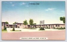 c1940s~Ogallala Nebraska NE~Lakeway Lodge~Best Western Motel~Vintage Postcard picture