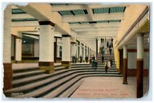 1910 Twenty-Third Street Subway Station Stairs New York Antique Vintage Postcard picture