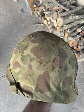 Original Korean War M1 Helmet Camouflage Cover USMC Marine EGA WW2 Era Camo picture