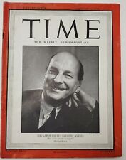 TIME THE WEEKLY MAGAZINE FEATURING THE LABOR PARTY'S CLEMENT ATTLEE VINTAGE 1945 picture