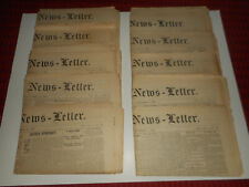 1890 EXETER NH Newsletters Newspapers Lot 10 Different Dates picture
