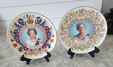 2 Royal Vale Plates,British Monarchy, Collectible display pieces made in England picture