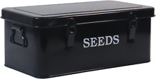 Seed Saving Box, Metal Seed Bin, Seed Storage Organizer Box, Seed Packet Contain picture