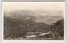 Postcard RPPC Middlesboro, KY Aerial View with Map Designations picture